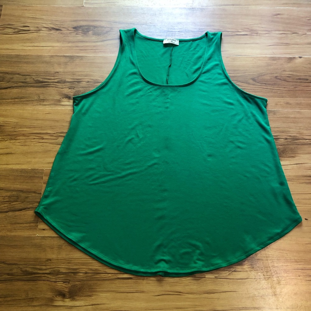 Ladies Zenana Kelly Green Tank Top Size 2X NWOT